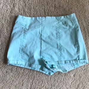Kimchi Blue high waisted mint shorts